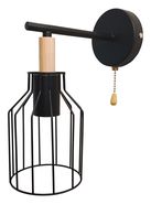 JUPITER LIGHTING Бра XA 1040/1 BK WOOD,1*60W E27 230V