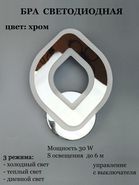 JUPITER LIGHTING Бра LI-8883/1B CR (WH YL),30W LED 230V