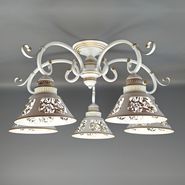 JUPITER LIGHTING Люстра MО 85-1395/5 WH PATINA GOLD,5*...