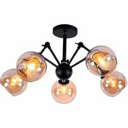 JUPITER LIGHTING Люстра MО 85-1136/5-черная,5*60W E27 ...