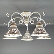 JUPITER LIGHTING Люстра MО 85-1395/5-WH PATINA GOLD,5*...